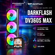 AIO DarkFlash DV360S Max ARGB Water Cooler Black - 3 Fans 120mm - Wind 64.05 CFM -