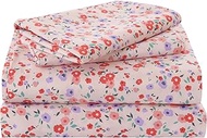 Yibeizi Pink Floral Sheets King Purple Flower Pattern Bed Sheet Set Coquette Vintage Bedding Sheets 