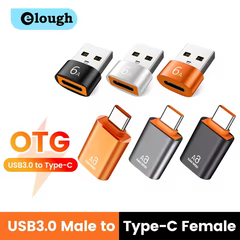 6A USB 3.0 Type C OTG Adapter Fast Charging Type C Male To USB3.0 Female Converter For Xiaomi Samsun