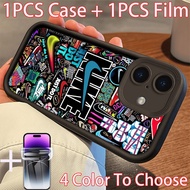 Casing OPPO A76 A96 A36 A79 A83 A91 A93 A94 A95 F9 Pro F11 A59 A80 5G 4G Trendy Cute Cartoon Brand L