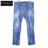 กางเกงยีนส์ Dsquared รุ่น S74LB0873 Medium Wash 4 Tidy Biker Jeans สีน้ำเงิน ทรงเดนิมแบบมีกระดุมหน้า