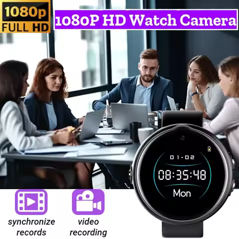 Mini Cam Sports Watch 1080P HD 3in1 Camera Wearable Camera Portable Sports DV Bracelet Camera Voice 