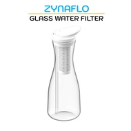 🇸🇬 ZYNAFLO Glass Water Filter Pitcher With Dual-Stage Activated Carbon Fibre Filter