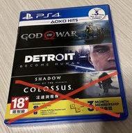 PS4 戰神 4 底特律 變人 中文版 遊戲 光碟 二手
