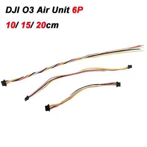 2pcs for DJI O3 O4Air Unit Flight Controller Direct Plug 6P Connecting Cable 10cm/15cm/20cm Silicone