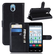 Litchi Leather Phone Case For Kyocera Kantan Sumaho 705KC Wallet With Card Slot Holder Flip Case Cover