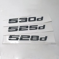 3D ABS Convex Gloss Black 520d 525d 528d 530d 535d Car Boot Rear Trunk Sticker Styling Badge Logo De