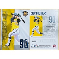 Jiang Kunyu 2019 Chinese Professional Baseball 30 Citic Brothers Elephant 195 Card CPBL Issued In 20