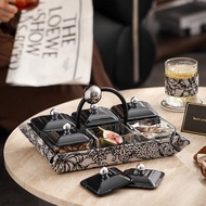 Long Time Fruit Plate Living Room Household Snacks Placement Plate High-value Compartment Candy Snac