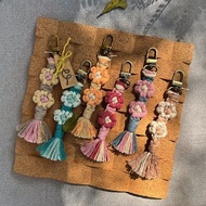 macrame 編織 花朵串串吊飾/鑰匙圈 聖誕禮盒 婚禮小物