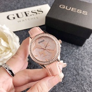 Guses Women's  Leather Quartz Watch for Women Jam Tangan Wanita