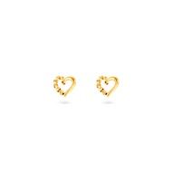MJ Jewellery 916 Gold, Gold Love Earring S112