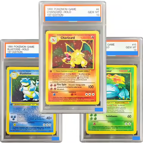 DIY 1999 POKEMON Card GAME 1ST EDITION CHARIZARD MEWTWO GYARADOS BLASTOISE HOLO Grade Gem Mint 10 Co