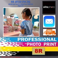 8R(8x10 Inch) Photo Print + Lamination (Optional)+ Solid Wood Frame (Optional)
