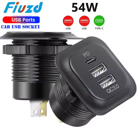 12V Car Fast Charger Power Socket Universal QC3.0 USB Fast Charger Power Adapter Fast Charging 12V/2