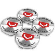 รถ4Pcs 60Mm 3D อลูมิเนียมสำหรับ VOSSEN ป้ายโลโก้สติกเกอร์รูปลอกสติ๊กเกอร์ติดล้อหมวก VOSSEN ฝาครอบ