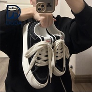 【Hype Shoes】Black board shoes versatile men's shoes comfortable bread shoes couple shoes college spo