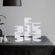 Rzone Modern Abstract Geometric Shape Resin Crafts Ornaments Model Room Designer Soft Decorations Ho