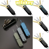 WITAKEY Key Organizer, Modern Holds 2-6 Keys Keys Fob with Clip,  Multi-function Metal with Screwdri