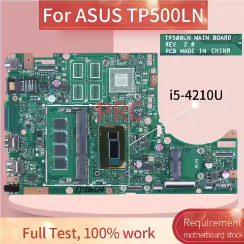 TP500LN MAIN BOARD For ASUS TP500LN TP500LD TP500L TP500LB Laptop Motherboard Core I5-4210U With RAM