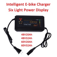 ✻ ▦ ♞,♘E-bike Charger 48V20Ah 48V32Ah 60V20Ah 60V32Ah Intelligent For Lead Acid Battery Electric Bi