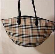 中古 Burberry Blue Label  Vintage 格紋手提包 可上膞