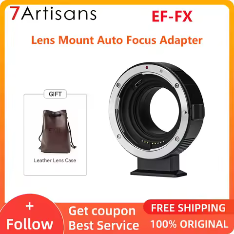 7artisans Lens Mount Adapter EF-FX Electronic Auto Focus Image Stabilization For Canon EF/EF-S Lens