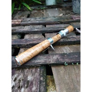Stream Rod Handle Wood Burl Amboyna Rod Handle
