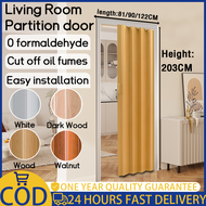 PVC Accordion Door folding Sliding Door Indoor Partition Track Door Bedroom Sliding Doors Kitchen Retractable Door