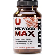 UMZU Redwood Max Nitric Oxide Booster, 1-Month Supply – Advanced Nitric Oxide Supplement with Fitnox