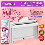 YAMAHA CLAVINOVA DIGITAL PIANO-NEW UNIT! (MODEL: CLP 725WH / CLP725 WH / CLP725W / clp725wh / CLP725 WHITE ) -WH