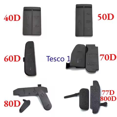 New USB Rubber Cover Mic Interface Dust HDMI-compatible AV-OUT Cap For Canon EOS 40D 50D 60D 70D 80D