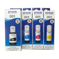 EPSON 001 Original Refill Ink  (BK⚫ / CY🔵 / YL🟡 / MG🔴)