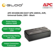 APC BV1000I-MSX EASY UPS 1000VA AVR UNIVERSAL OUTLET 230V - Black