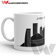 Hong Kong Glass Hong Kong Mug Hong Kong Souvenir World City Hong Kong Mug V3