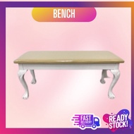 S99-Home and Living Bench solid wood with tiger leg | Bench solid wood tiger leg fabric seat