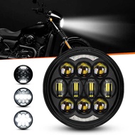 80W Headlights 5 3/4 5.75 Inch Round Motorcycle Led Headlight 0