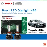 Bosch LED Gigalight 6000K HB4 Halogen Headlight Retrofit Bulb + CANBUS for Toyota Corolla Altis E140
