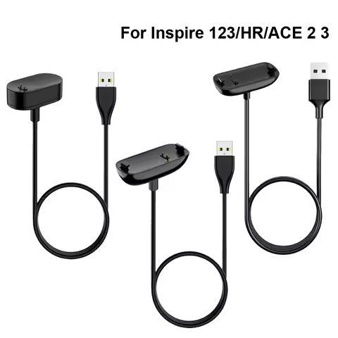 100cm USB Charger For Fitbit inspire/inspire 2/inspire 3 Charging Cable Cord Clip Dock For Fitbit in