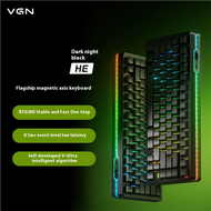 ปะเก็นแม่เหล็กปรับแต่งเกม75แป้นพิมพ์แนวแกนแม่เหล็กนีออน VGN Keyboard Gaming RGB ปลั๊กเอนกประสงค์