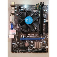 [USED] Intel i5-4590S + motherboard MSI H81M-P33 Combo Bundle