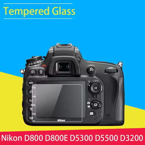 BIZOE Camera Screen Protector Tempered Glass LCD Film For Nikon D800 D800E D5300 D5500 D5600 D3200 D