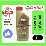 CASTROL POWER 1 10W-40 ENGINE OIL 4T API SN JASO MA2 POWER1 ENGIN OIL 10W40 10W 40 MINYAK ENGIN 4T C