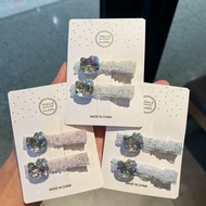 Bow Crystal Princess Hair Clip All-Match Daily Side Clip Bangs Clip Duckbill Clip Female Hair Access