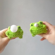 Amigurumi Knitting Doll squishy stress toy Frog Antem
