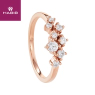 HABIB CHIC | Round Diamond Ring in 375/9K Rose Gold 261470821
