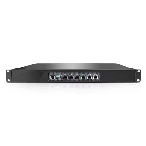 BKHD Intel i7-1185g7 I7 7500U I5 7200U I3 7100U pfsense 1U Rack-mounted 6 Gigabit Lan VPN Router,Sup