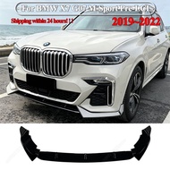 For BMW X7 G07 M50i XDrive40i 40d 50i M-Sport Pre-LCI 2019-2022 Car Front Bumper Lip Splitter Spoile