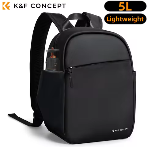 K&F Concept 5L Lightweight Small Camera Backpack Travel Photographer Multi-functional Camera Bag For