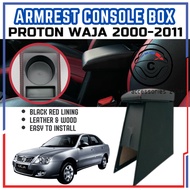 Proton Waja 2000 - 2011 Armrest Console Box Red Lining With Cup Holder And Storage